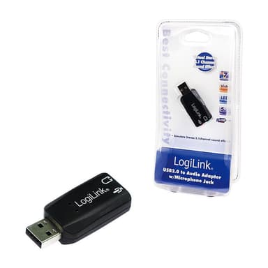 LogiLink UA0053 USB Soundkarte mit Virtual 3 D Soundeffect