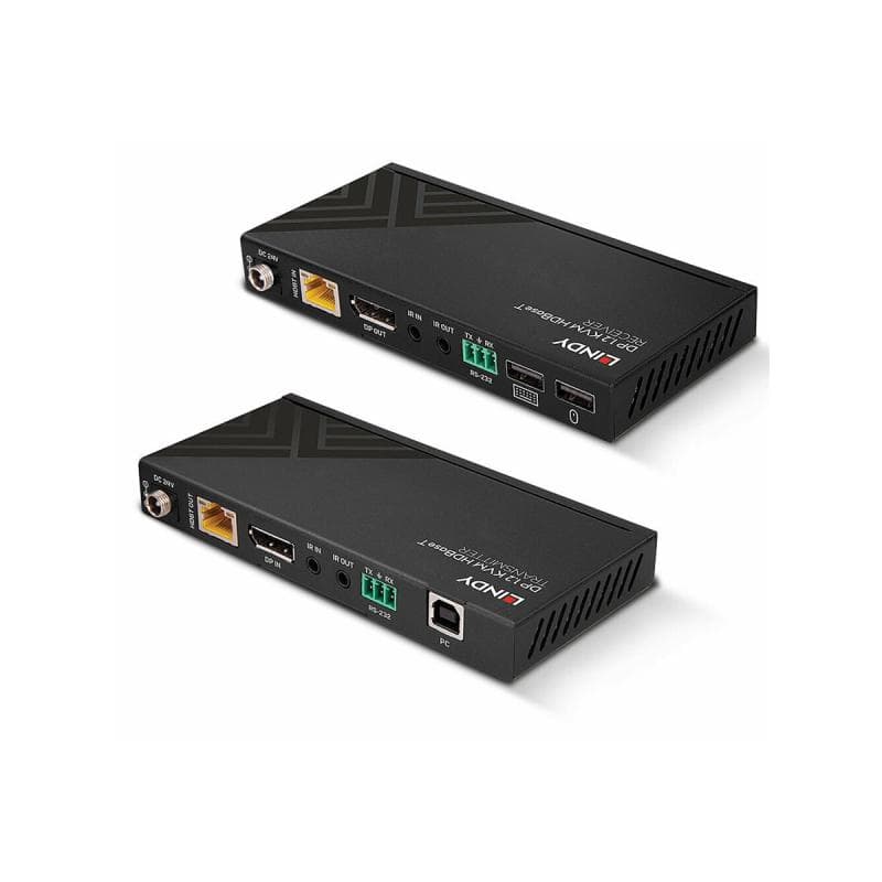LINDY 150m Cat.6 Displayport &USB KVM HDBaseT Ext IR/RS232