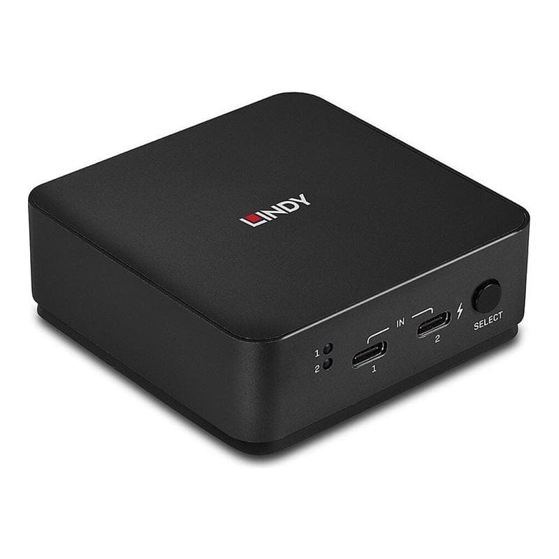 LINDY 2 Port Type C,Dual HDMI 4K60 KVM Switch