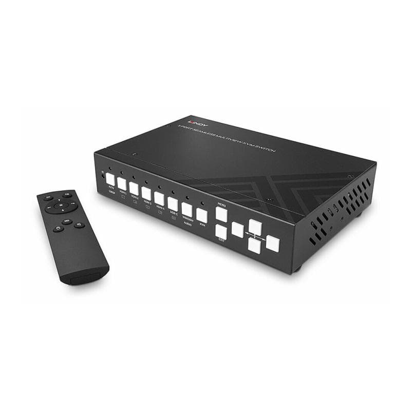 LINDY 5 Port KVM Switch Seamless Multiview 4HDMI 1USB Typ C