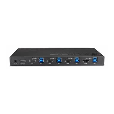 LINDY KVM Switch HDMI 4K60,USB3.0 & Audio 4Port