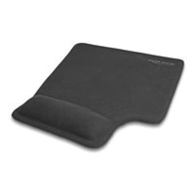 DELOCK Ergonomisches Mauspad mit Gel  Linkshänder schwarz