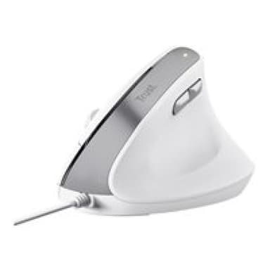 TRUST BAYO II ERGONOMIC Maus Kabelgebunden Optisch Weiß 6 Tasten 2400 dpi