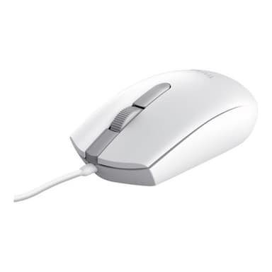TRUST TM-101W Maus USB Optisch Weiß 3 Tasten 1200 dpi Integriertes Scrollrad