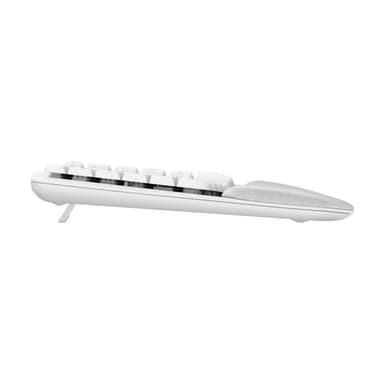 LOGITECH Wave Keys for Mac Off-White DE-Layout Kabellose ergonomische Tastatur