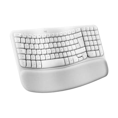 LOGITECH Wave Keys for Mac Off-White DE-Layout Kabellose ergonomische Tastatur