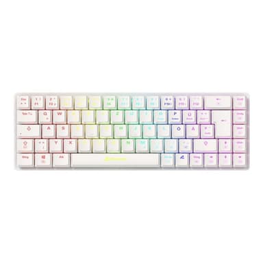 SHARKOON PureWriter W65 weiß, DE-Layout, Kailh Choc V2 Low Profile Red