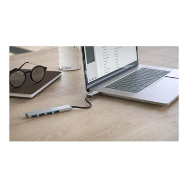 HAMA USB-Hub 4-Ports USB 3.2 Gen1 5 Gbit/s