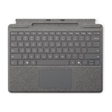 MICROSOFT Surface Pro Keyboard mit Stiftaufbewahrung platin