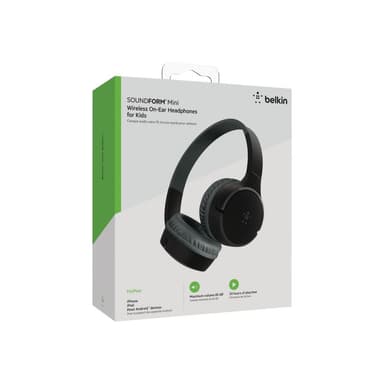 BELKIN Soundform Mini-On-Ear für Kinder BT USB-C schwarz