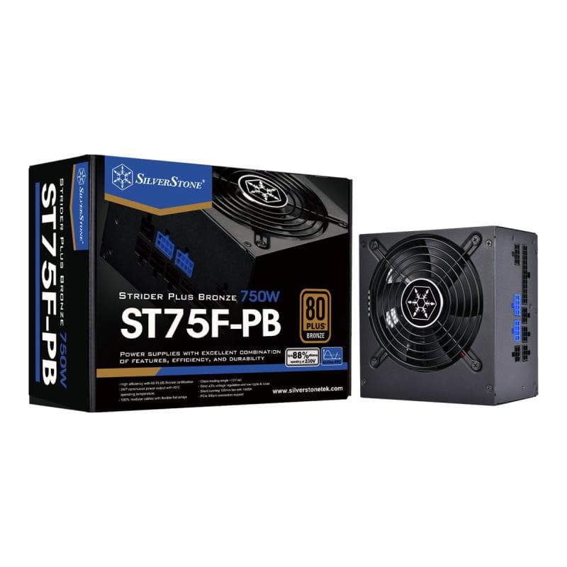 SILVERSTONE SST-ST75F-PB Strider Plus Series 80 PLUS Bronze - 750 Watt