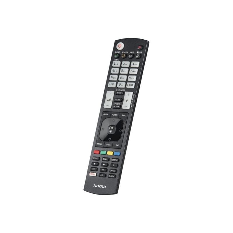 HAMA Universal-Fernbedienung für LG TVs, IR, lernfähig, leuchtende Tasten (00221061)
