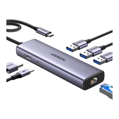 UGREEN Revodok USB-C Hub mit 4K HDMI, Ethernet, PD100W