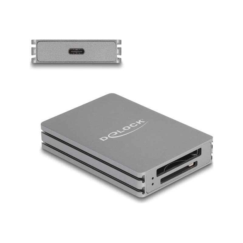 Delock USB Type-C Card Reader für SD und CFexpress Typ B Speicherkarten