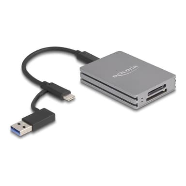 Delock USB Type-C Card Reader für SD und CFexpress Typ A Speicherkarten