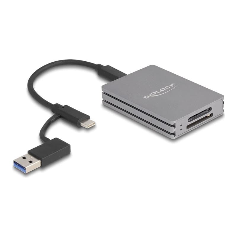 Delock USB Type-C Card Reader für SD und CFexpress Typ A Speicherkarten