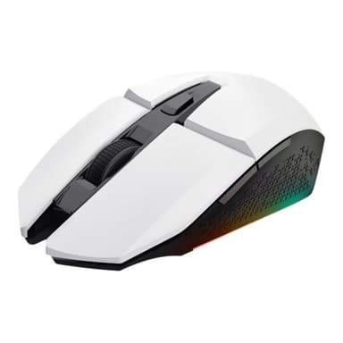 TRUST GXT 110 FELOX - Maus - illuminated, gaming - 6 Tasten - kabellos - weiß