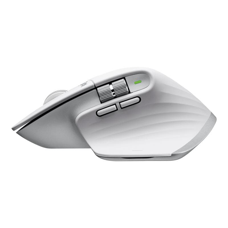 LOGITECH MX Master 3S - rechts - Laser - RF Wireless + Bluetooth - 8000 DPI - Silber - Weiß