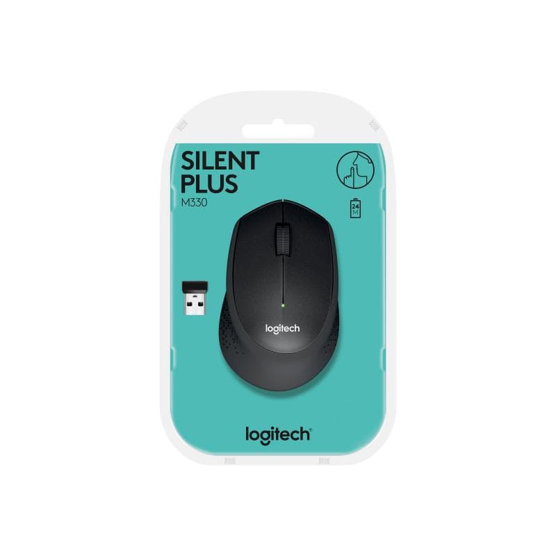 LOGITECH M330 SILENT PLUS Maus rechts RF Wireless Mechanisch 1000 DPI (910-004905)