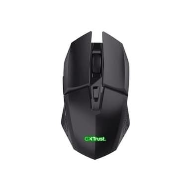 TRUST GXT 110 FELOX - Maus - beleuchtet - 6 Tasten - kabellos - kabelloser Empfänger (USB) - Booster