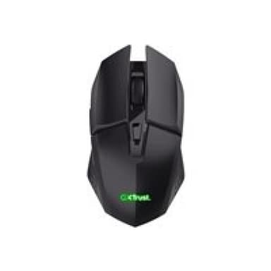 TRUST GXT 110 FELOX - Maus - beleuchtet - 6 Tasten - kabellos - kabelloser Empfänger (USB) - Booster