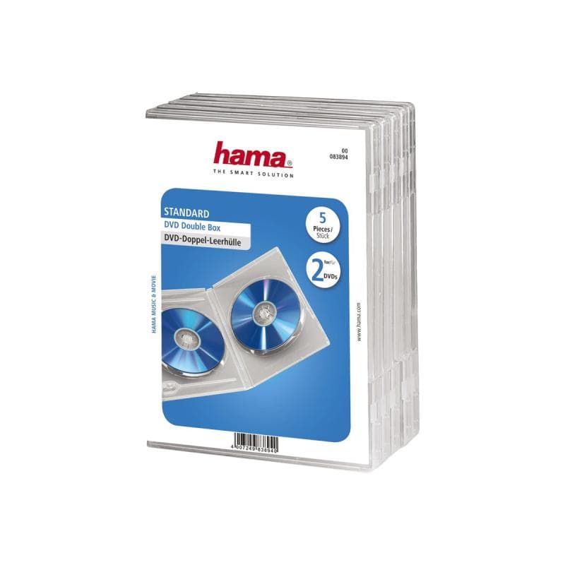 HAMA DVD-Doppel-Leerhülle 5, Transparent