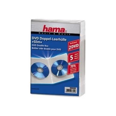 DVD-Doppel-Leerhülle Slim 5, Transparent