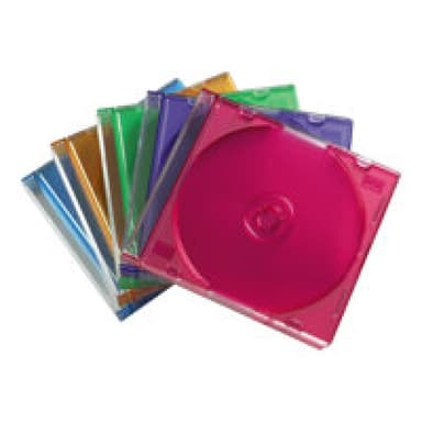 CD-Slim-Box, 25er-Pack, farbig