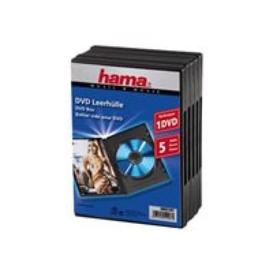 DVD-Leerhülle, 5er-Pack, Schwarz
