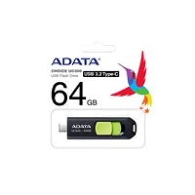 ADATA UC300 schwarz/grün 64GB