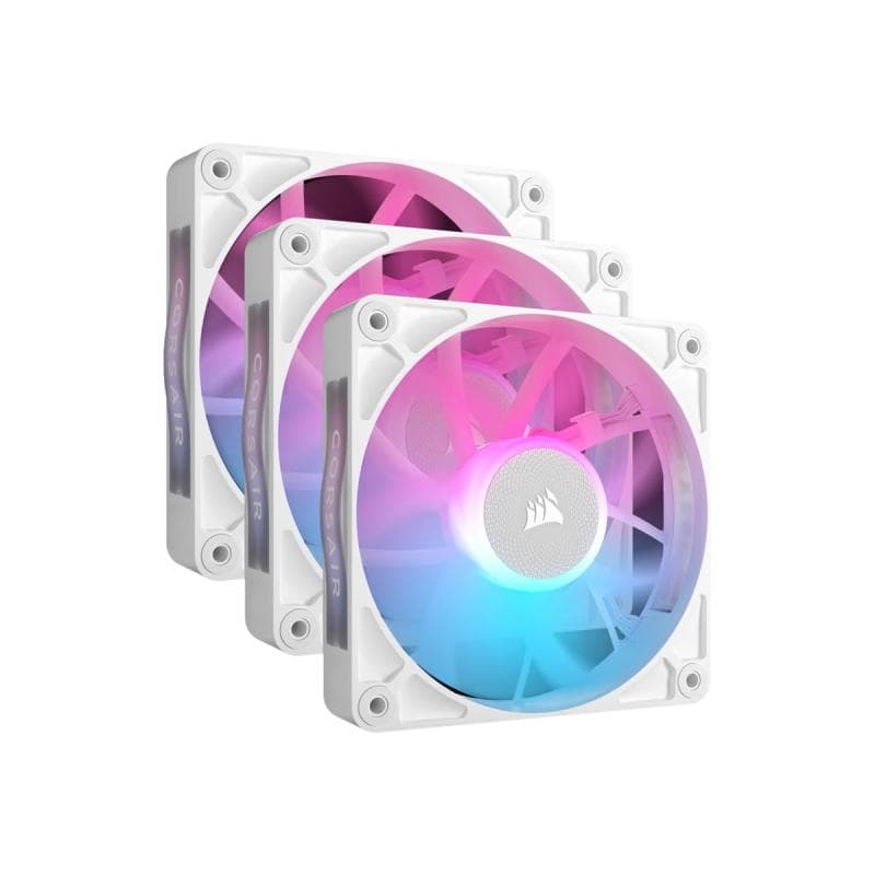 CORSAIR Lüfter 120*120*25 RX120 RGB iCUE Link White Triple