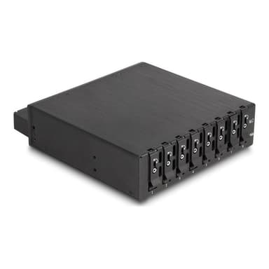 DELOCK 5.25 Wechselrahmen für 8 x M.2 NVMe SSD Slim SFF-8654