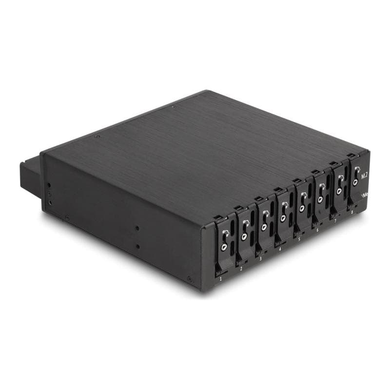 DELOCK 5.25 Wechselrahmen für 8 x M.2 NVMe SSD Slim SFF-8654