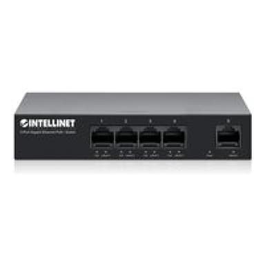 INTELLINET 5-Port Gigabit Ethernet PoE+ Switch 4x PSE PoE+