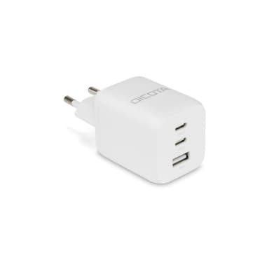 DICOTA Compact 3-Port GaN Wall Charger (65W) EU white
