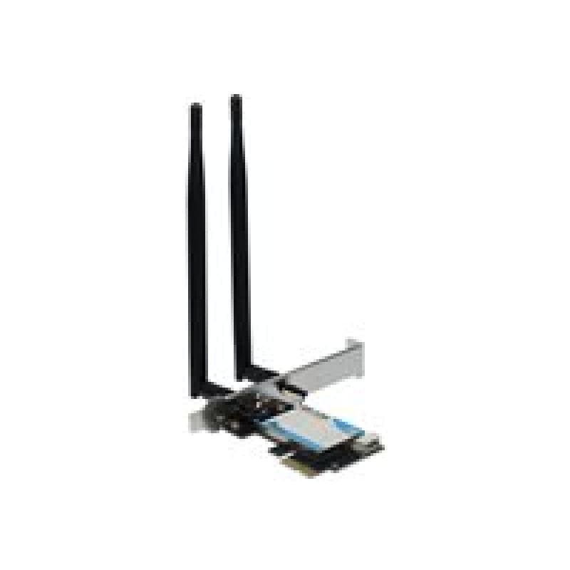 INTERTECH Wi-Fi 6 PCIe Adapter EP-134 Antenne,Bluetooth 5.2