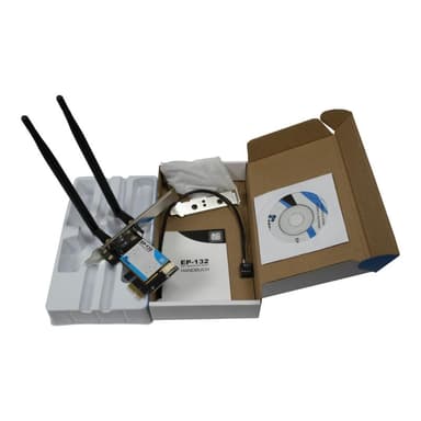 INTERTECH Inter-Tech Wi-Fi 5 PCIe Adapter EP-132 Antenne,Bluetooth 4.2