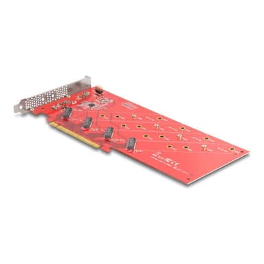 DELOCK PCI Express x16 Karte zu 4 x intern NVMe M.2 Key M110