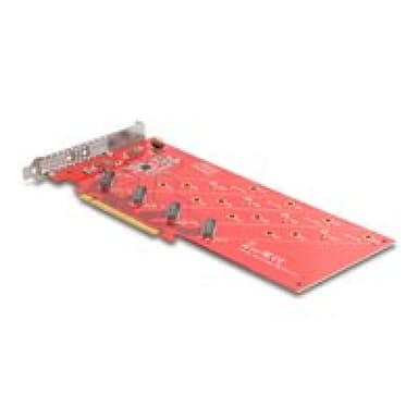 DELOCK PCI Express x16 Karte zu 4 x intern NVMe M.2 Key M110
