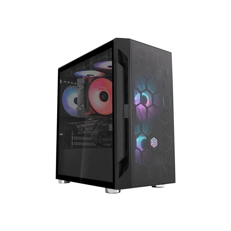 SILVERSTONE Fara H1M Micro-ATX Gehäuse - schwarz