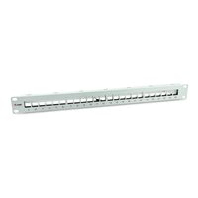 EQUIP Patchpanel 24x Cat6A 19″ FTP 1HE Keystone Montage   ws