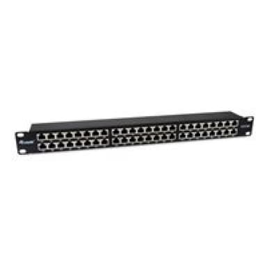 EQUIP Patchpanel 48x RJ45 Cat6A 19″ FTP 1HE Premium  schwarz