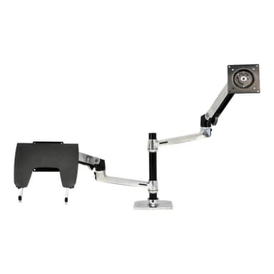 ERGOTRON LX redesign Dual Arm pole mount 2 TFT oder 1 TFT und 1 Notebook Arm pliertes Aluminium