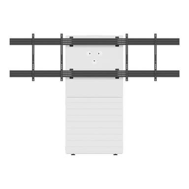 HAGOR CON-Line Big W Dual Medienstele mit Boden-Wand Montage für zwei 65-75' Displays