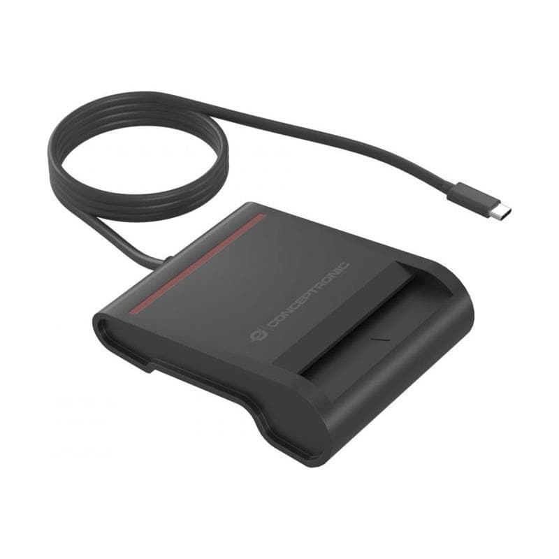 CONCEPTRONIC Smart ID Card Reader USB-C SCR01BC schwarz