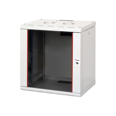 EQUIP Serverschrank 19″  12U 600x450mm Glastür   grau
