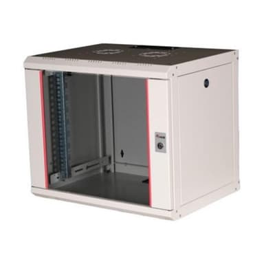 EQUIP Serverschrank 19″  09U 600x450mm Glastür   grau