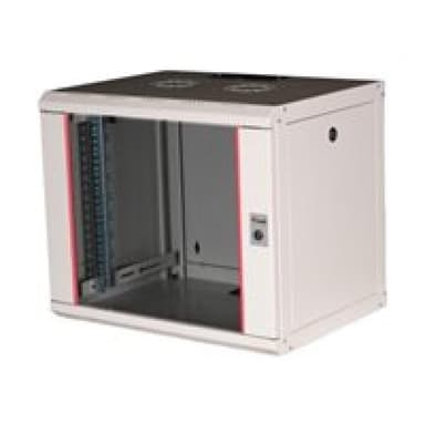 EQUIP Serverschrank 19″  09U 600x450mm Glastür   grau