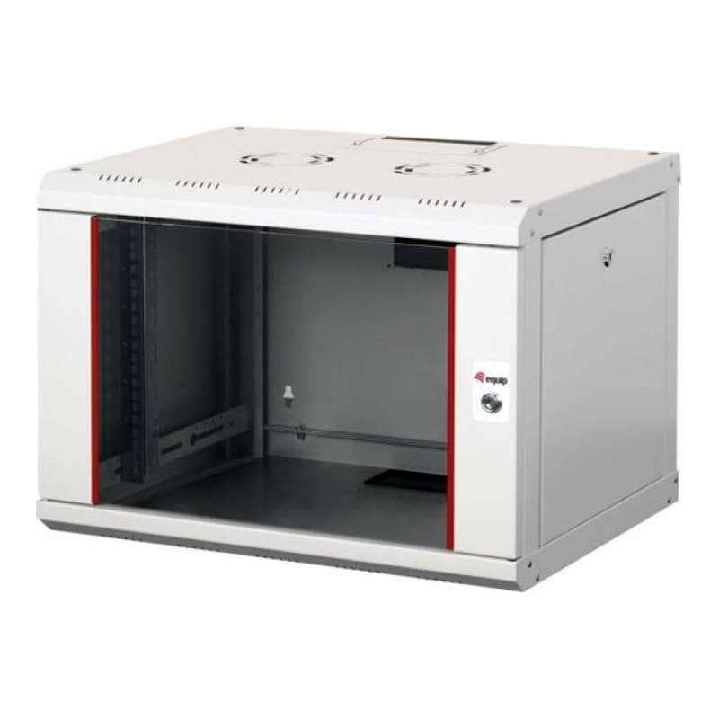 EQUIP Serverschrank 19″  07U 600x450mm Glastür   grau