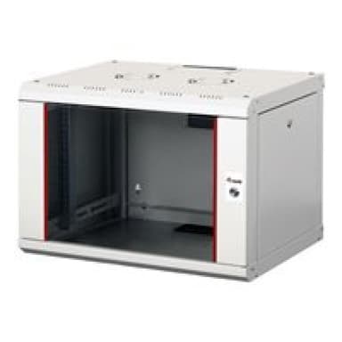 EQUIP Serverschrank 19″  07U 600x450mm Glastür   grau